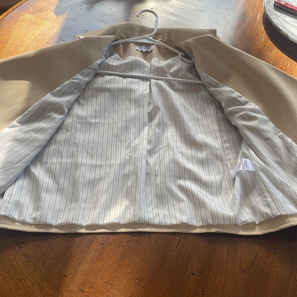 Fate cream vegan leather fringe crop western jacket - Picture 4 of 8